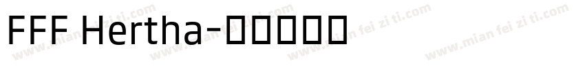 FFF Hertha字体转换